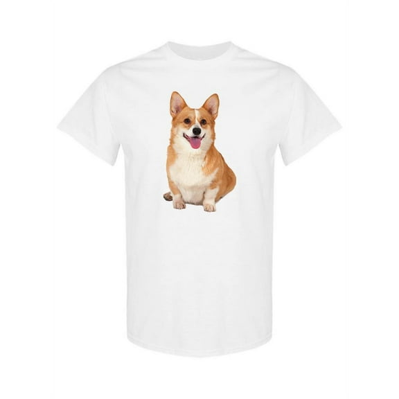 Cute Corgi Dog Sitting T-Shirt Women -SPIdeals Designs, Female 4X-Large