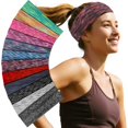 thumbnail image 1 of Diademas Sefiinh para mujer, paquete de 12 diademas elásticas para yoga, 1 of 7