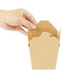 thumbnail image 6 of Bio Tek 16 oz Square Kraft Paper Microwavable Noodle Take Out Container - 3 1/2" x 3" x 3 1/4" - 200 count box, 6 of 9