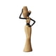 thumbnail image 1 of Figura de mujer africana, escultura de resina pintada a mano para decoración de mueble de TV Estilo C, 1 of 9