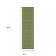 thumbnail image 4 of HomeRoots 506926 2 x 8 ft. Green Stain Resistant Indoor & Outdoor Rectangle Area Rug, 4 of 4