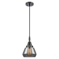 thumbnail image 7 of 447-1P-PN-G173 Innovations Lighting Fulton - 1 Light Cord Hung Mini Pendant-7 Inch Wide and 10.13 Inch Tall-Polished Nickel Finish-Light Smoke Glass, 7 of 7