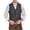 A#Grey560, variant on Men's Notch Lapel Herringbone Wool Vests Full Tailored Waist Coat Bavarian Casual Sleeveless Jacket