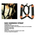 thumbnail image 4 of Saxophone Harness Strap, Adjustable Buckle, Lightweight PU Leather / Nylon, Metal Spring Hooks, for Baritone Tenor Alto Saxophone, 4 of 7