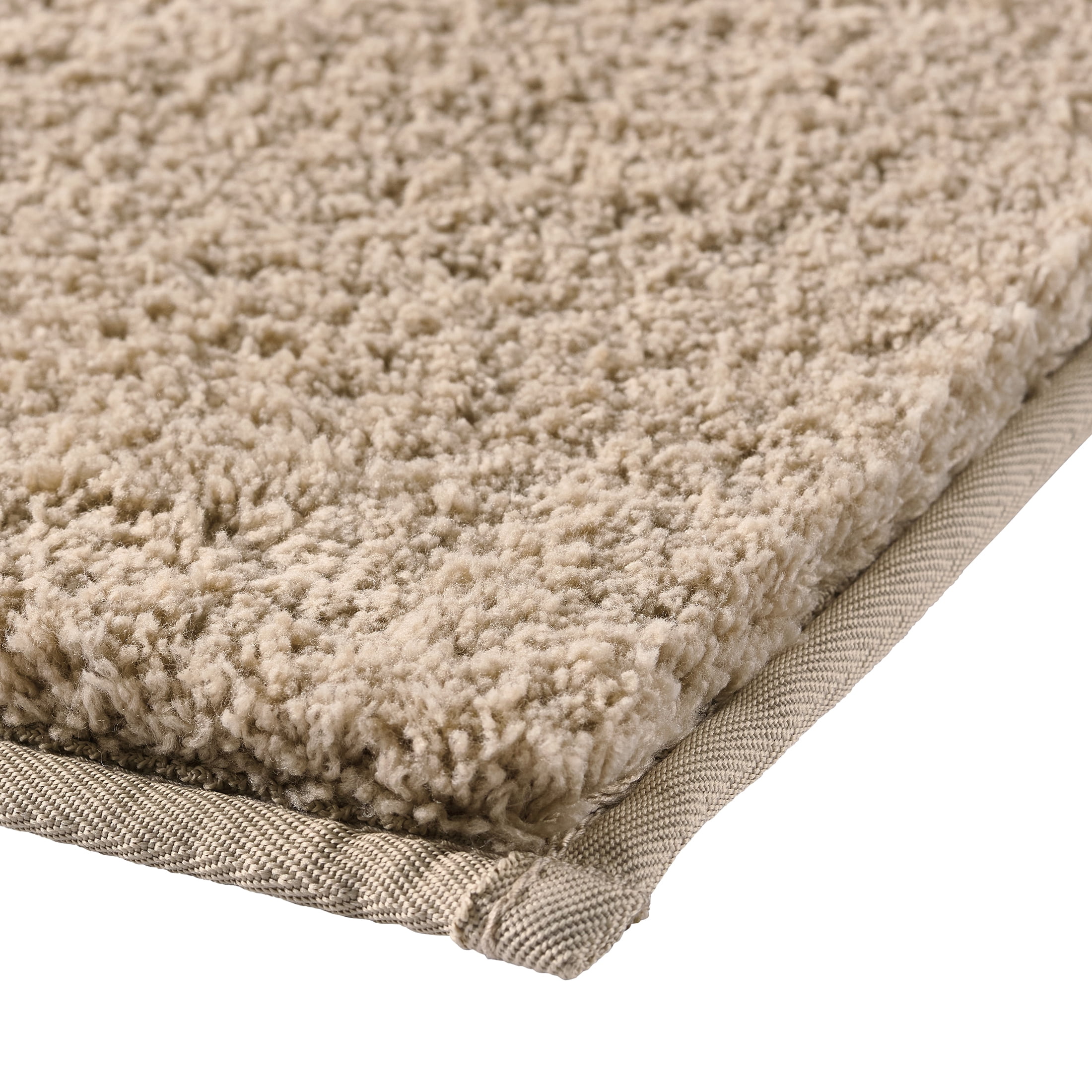 Better Homes & Gardens Ultra Soft Polyester Bath Rug, 23"x39", Almond Biscuit