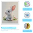 thumbnail image 3 of Diamond Art Kits for Adults - White Bunny With Flowers 5d Diamond Painting for Adults, Diamond Art for Adults Beginners, Frameless Diamond Painting Kits for Adults for Home Wall Decor, 3 of 7