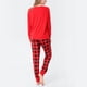 thumbnail image 1 of Christmas Family Set, Elastic Waist Long Sleeves Color Block Christmas Family Sleepwear Set  For Home For Women ANGGREK Estampado Navideño MUJER S, 1 of 6