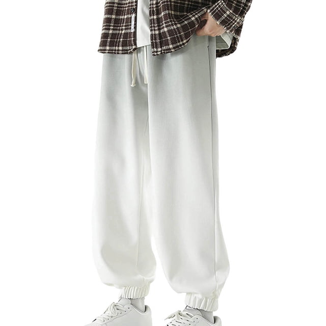 StSilkitty Men's Sweatpants Gradient Color Elastic Waist Drawstring Joggers Pant with Pockets Lightweight Tapered Trousers