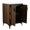 thumbnail image 7 of 24'' Bathroom Vanity With Drop-in Sink, Modern Storage Cabinet. Engineered Wood, Resistance, Smooth Surface. Easy To Clean. Brown, American Design Storage. Wood Material, Proof, Ample Maintain., 7 of 7