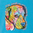 thumbnail image 2 of Neon Lab Dog Lover Shirt | Labrador Dogs Speak To Those Who Listen | Dean Russo Art Animal Lover Tri-Blend Racerback Tank Top, Vintage Turquoise, X-Large, 2 of 6