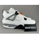 thumbnail image 1 of N I-K-E Jo r-dan 4 Retro White Cement | Size 8 Mens | White | FV5029-100, 1 of 6