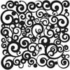 The Crafter's Workshop Stencil, 12" x 12", Cosmic Swirl