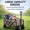 thumbnail image 5 of Collapsible Wagon with Wheels, Segmart Portable Heavy Duty Utility 132lbs Wagon with Pocket for Outdoor Sports, Camping, Garden, and Shopping, 5 of 6