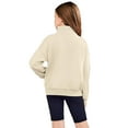 thumbnail image 4 of REDARER Kids Half Zip Hoodie, Pullover with Thumbholes and Pocket, Cozy Quarter Zip Sweatshirt for Fall and Casual Wear,Size:5-6 Years, 4 of 4