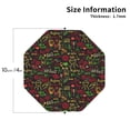 thumbnail image 2 of KLL Drink Coasters Set Octagon of 4,PU Leather Absorbent Coasters Set Decorative Coffee Cup Coasters Housewarming Gift for Home Decor-Doodle Barbeque 1, 2 of 5