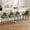 4-pack, Green PU, variant on 2/4pcs Counter Height Bar Stools, 26" Modern Upholstered Barstools with Backs and Metal Legs, PU Leather High Chairs with Arc Metal Footrest for Kitchen Island