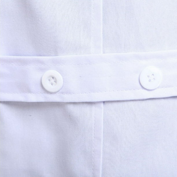 Bata de laboratorio de manga larga blanca unisex Bata de laboratorio Bata de almacen Bata de medico SG Sunnimix Batas largas de laboratorio Walmart en linea