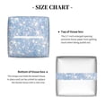 thumbnail image 5 of Kdxio White Bule Glitter Print Tissue Box Cover,Square Decorative PU Leather Facial Paper Case Organizer Holder Dispenser for Bathroom,Night Stands,Desk,Car 5.2''X5.2''X5.2'', 5 of 8