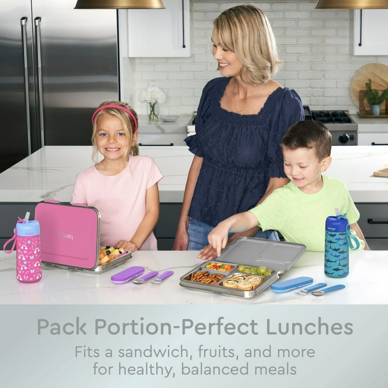 Bentgo Kids Leak-Resistant Stainless Steel Lunch Box - Bento-Style