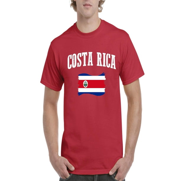 Normal is Boring Mens Costa Rica Flag Short Sleeve TShirt Walmart