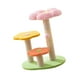 thumbnail image 5 of Rascador vertical con forma de flor, protector de muebles de 3 niveles para gatos de interior rosa, 5 of 9