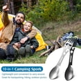 thumbnail image 3 of 4Pcs 10In1 Camping Spork Multi-Functional Spork Spoon Can Opener Serrated Wrench for Outdoor Hiking Backpacking, 3 of 8