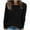 Black, variant on BLCHUNen Long Sleeve Shirts for Women Pullover Loose Crew Neck Trendy Fall Tops Breathable Stretch Sports Active Casual Work Tops