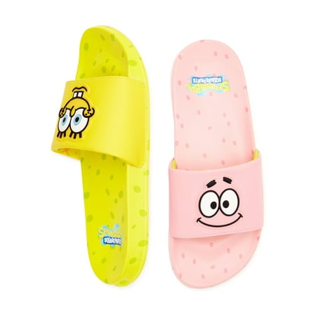 

SpongeBob SquarePants and Patrick Star Men s Casual Slide Sandals