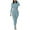 Light Blue, variant on Lindreshi 2 Piece Sweat Suits for Women Clearance Women's Casual Color Long-Sleeve Round-Collar Tops High Waist Pants Sports Suits