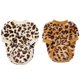 thumbnail image 1 of Ropa para mascotas, ropa gruesa para perros con estampado de leopardo, conjunto de ropa de lana para perros de 2 piezas, blanco, marrón, L, 1 of 5