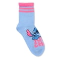thumbnail image 6 of Disney Stitch Girls Mid-Crew Socks, 3-Pack, Sizes S-L, 6 of 9