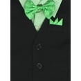 thumbnail image 3 of Avery Hill Boys' 4 Piece Vest Bowtie Colored Shirt Set (Baby, Toddler, Little & Big Boys), 3 of 5