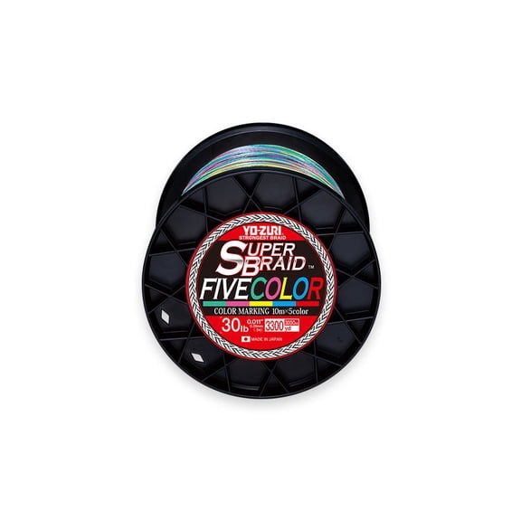 Yo-Zuri SuperBraid Braided Line, 50lb, 330yd, Five Color