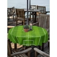 thumbnail image 2 of Outdoor Tablecloth with Umbrella Hole for Patio/Picnic/Party/Camping, Soccer Field Waterproof Table Cloth Round Cover Washable, Green Birdseye View Athletic Sporty (Dia 60"), 2 of 9