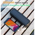 thumbnail image 4 of ABFOCE Altavoz Bluetooth solar, altavoz portátil para exteriores con banco de energía de 5000 mAh, tiempo de reproducción de 60 horas con micrófono, sonido estéreo, altavoz inalámbrico para el hogar,, 4 of 5