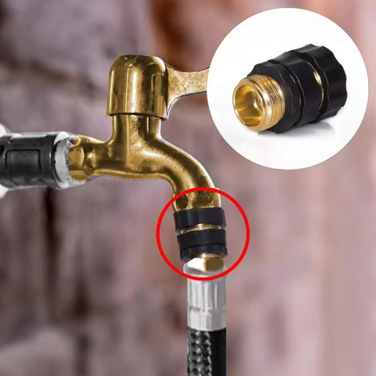 3/4 Inch Garden Hose Quick Connect Fittings, Male and Female Hose Connector Set for Sprinkler, Pressure Washer, Garden and Outdoor Use