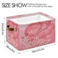 thumbnail image 3 of GZHJMY Beautiful Cherry Blossom Large Storage Basket 1 Pack,Collapsible Toy Storage Box Waterproof Laundry Basket with Handle for Home Closets, Offices, Bedroom, 3 of 7