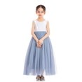 thumbnail image 2 of Ekidsbridal Girl Pageant Flower Girl Dress - Floor Length V-Back Lace Tulle 207R-A (Size: M-10), 2 of 4