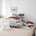 thumbnail image 6 of Homewish Merry Christmas Gifts 7-Piece Bedding Comforter Set,Vintage Red TruckKing Bedding Sets,Western Rustic Farmhouse Bed Sheets For Girls Kids,Super Cozy Room Decor Reversible, 6 of 8