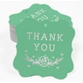 thumbnail image 2 of Inkdotpot Real Silver Foil Bracket Shape Paper Hang Tags Thank You Bridal Shower Favor Tags Pack Of 100, 2 of 7