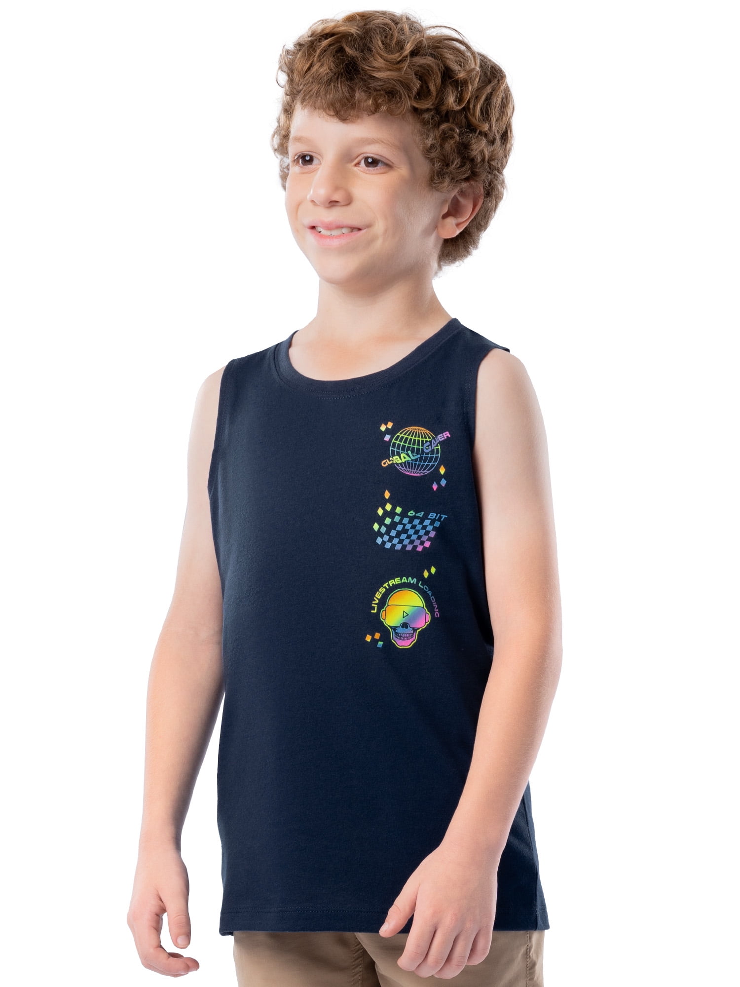 Wonder Nation Boy's Elevated Graphic Tank, Sizes 4-35