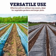 Black Plastic Mulch, 4 x 100 with Weed Prevention and Moisture Retention
