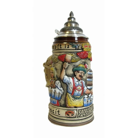 German Beer Stein Oktoberfest 0.5 liter tankard, beer mug