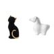 thumbnail image 1 of Figura decorativa de resina de gato y caballo, escultura de animal, adorno coleccionable para sala de estar, dormitorio, entrada, estantería, mesa, ar, 1 of 8