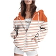 thumbnail image 2 of Fashion Zip Up Hoodie for Womens Pullover Plus Size Non Positioning Printed Long Sleeved Regular Sleeve Top Hoodie, 2 of 6
