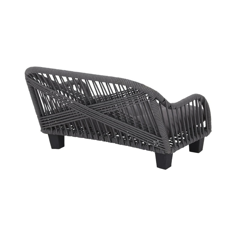 Teamson Pets Lachesis Outdoor Woven Rope Cat or Small Dog Daybed