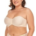 thumbnail image 2 of Women's Underwire Contour Multiway Strapless Bra Plus Size Push Up Bralette 38D, 2 of 10
