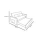 thumbnail image 5 of Sofá cama Dublín Gris Oscuro, 5 of 5