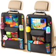 thumbnail image 1 of Organizador de asientos de coche Helteko Ultra Version Kids Black, paquete de 2, 1 of 7