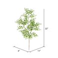 thumbnail image 2 of Vickerman L186373 22 in. Lime Glitter Mini Ruscus Leaf Spray, 12 per Bag, 2 of 2